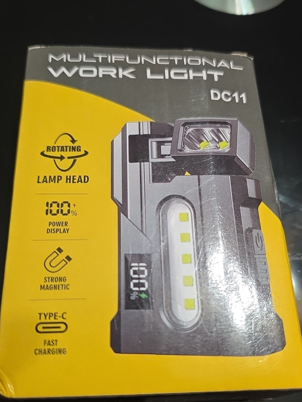 DC11 Multifunctional Work Light - Black/Yellow